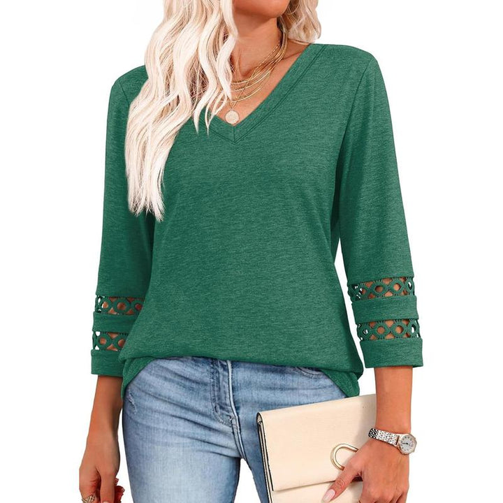 STYLI™ –  Chic Casual V-Neck Summer Top