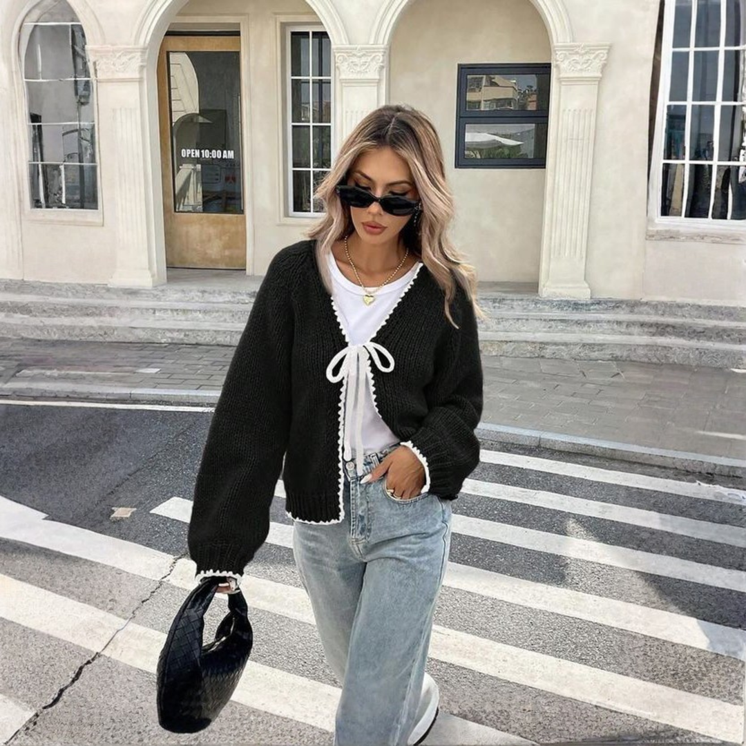 MORIAH™ - Comfy Front-Tie Long Sleeve Cardigan