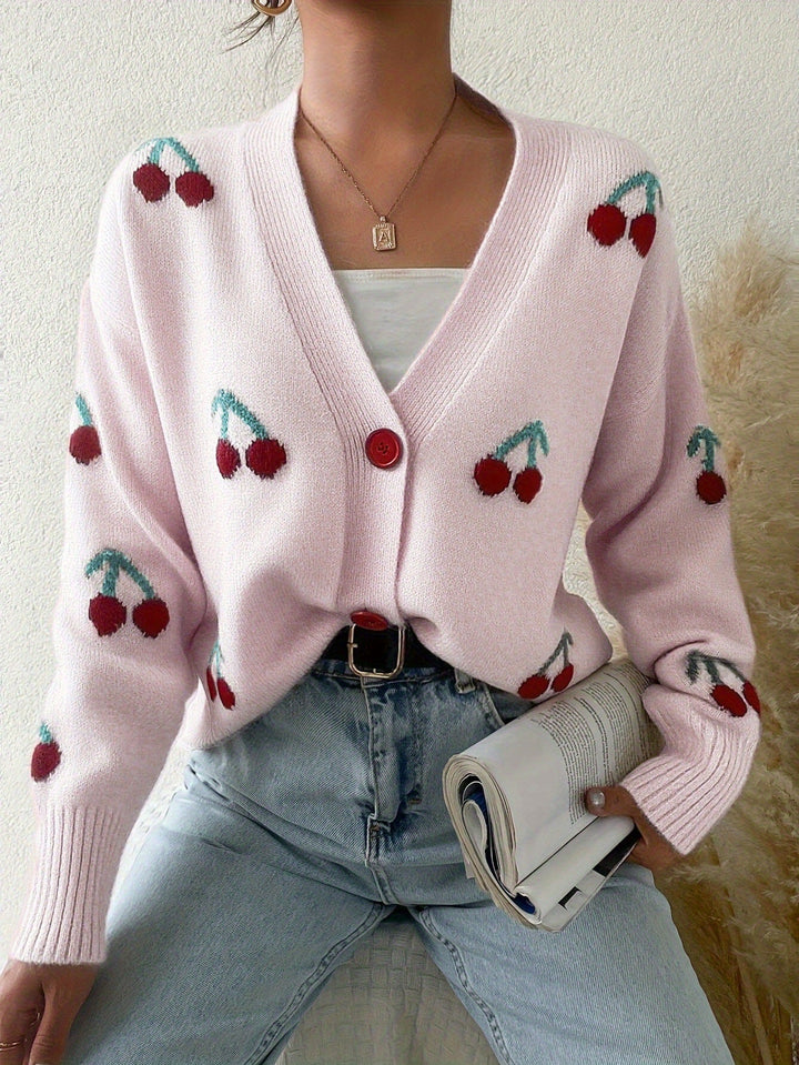 RAINA™ - Chic Button Front Long Sleeve Cardigan