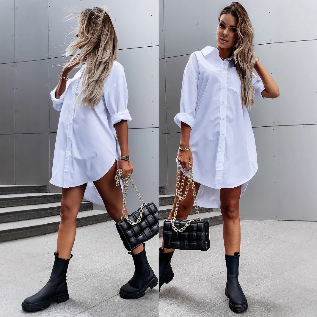 LYKA™ – Effortless Chic Shirt Dress